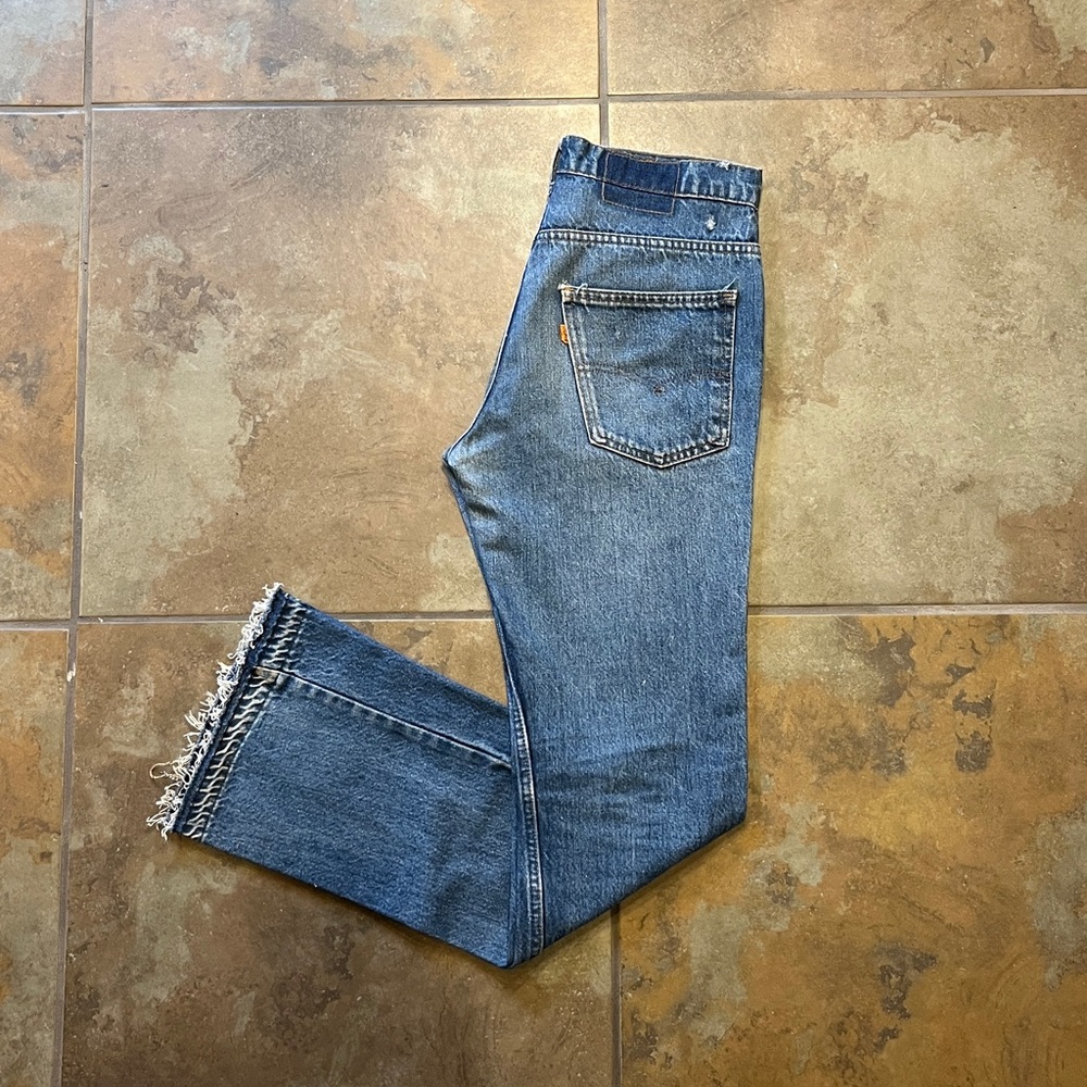Vintage 70s Levi’s orange tab trails man bootcut jeans, great condition